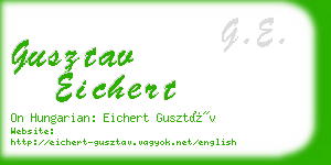 gusztav eichert business card